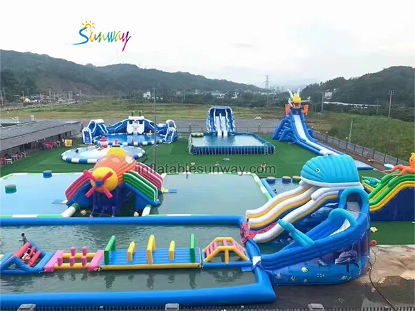 Inflatable water park